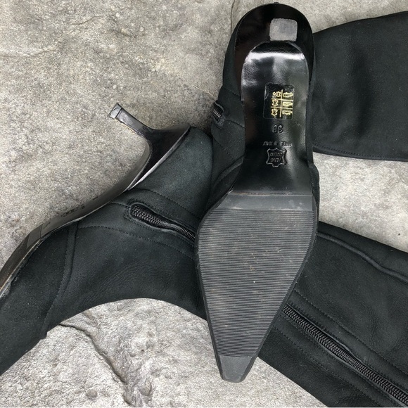 MARC CAIN ANKLE BOOT black leather suede size 38 made in Italy - Picture 4 of 16